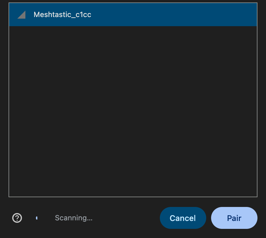 Bluetooth pairing with radio.